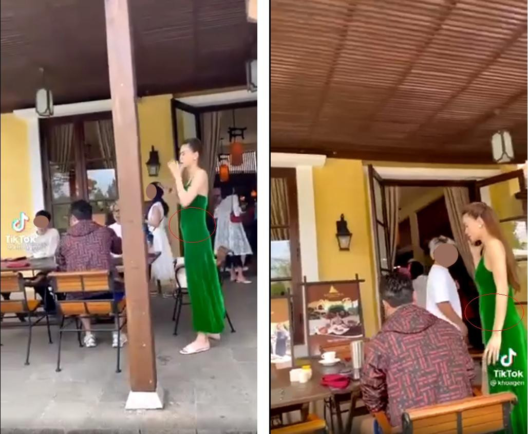 Hồ Ngọc Hà lộ eo &quot;bánh mì&quot; trong video do dân mạng quay.