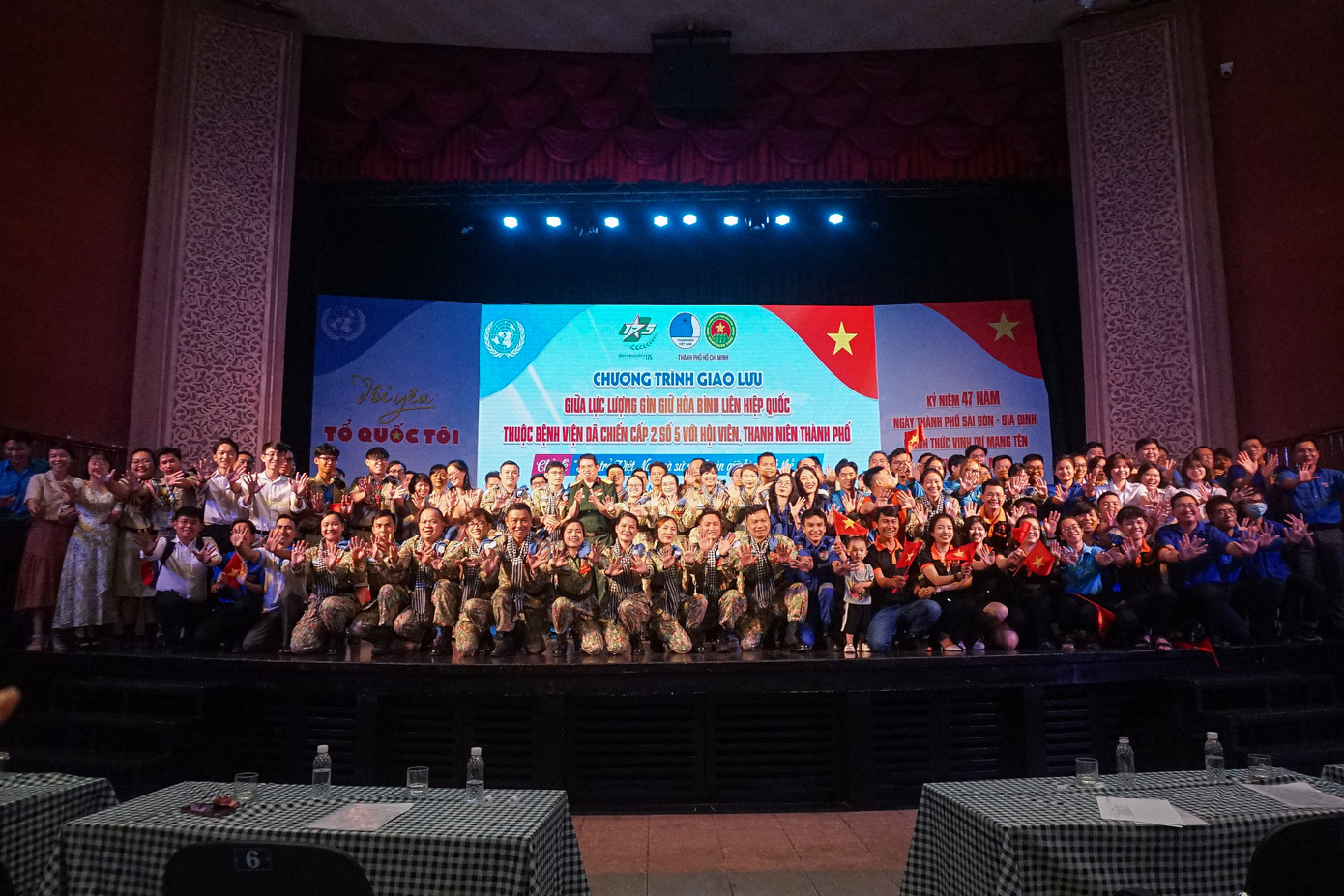 Hội LHTN TP. HCM luôn tổ chức chương trình giao lưu với Lực lượng gìn giữ hoà bình Liên hiệp quốc để khơi gợi lòng yêu nước cho thanh niên.