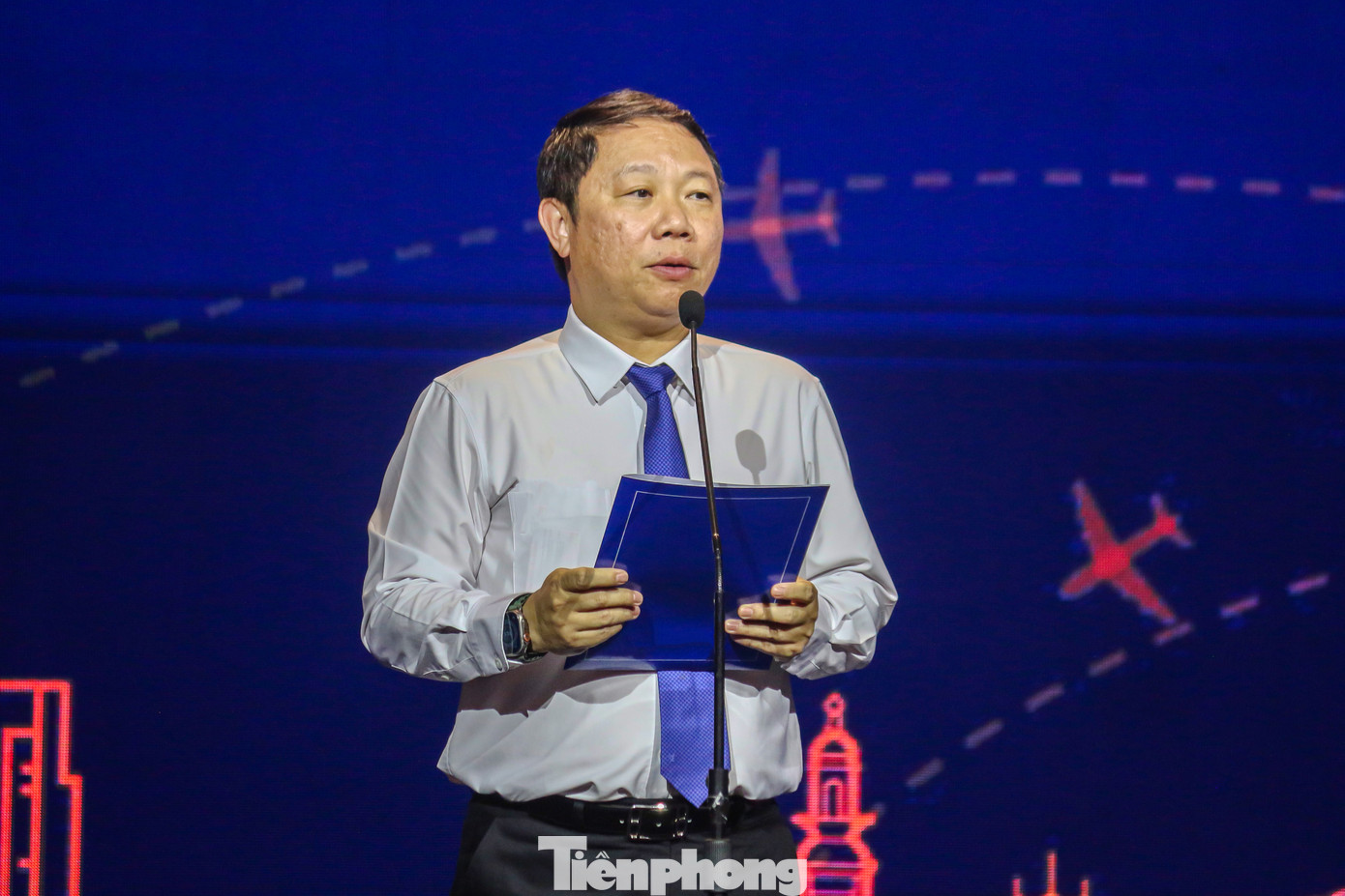 Phó Chủ tịch UBND TPHCM Dương Anh Đức phát biểu khai mạc Ngày hội Du lịch TPHCM.