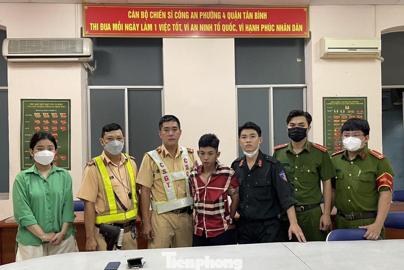 Đối tượng Huỳnh Quốc Thiện tại cơ quan công an Đối tượng Huỳnh Quốc Thiện tại cơ quan công an