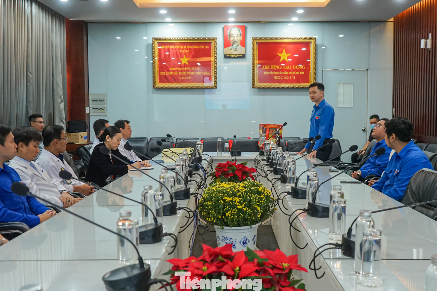 Anh Nguyễn Minh Triết, Bí thư Trung ương Đoàn chúc tết các y bác sĩ, cán bộ, nhân viên Bệnh viện Chợ Rẫy