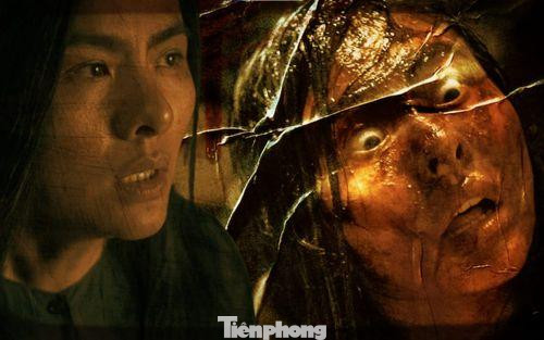 Tạo hình của diễn viên Vân Trang trong một phân đoạn kinh dị