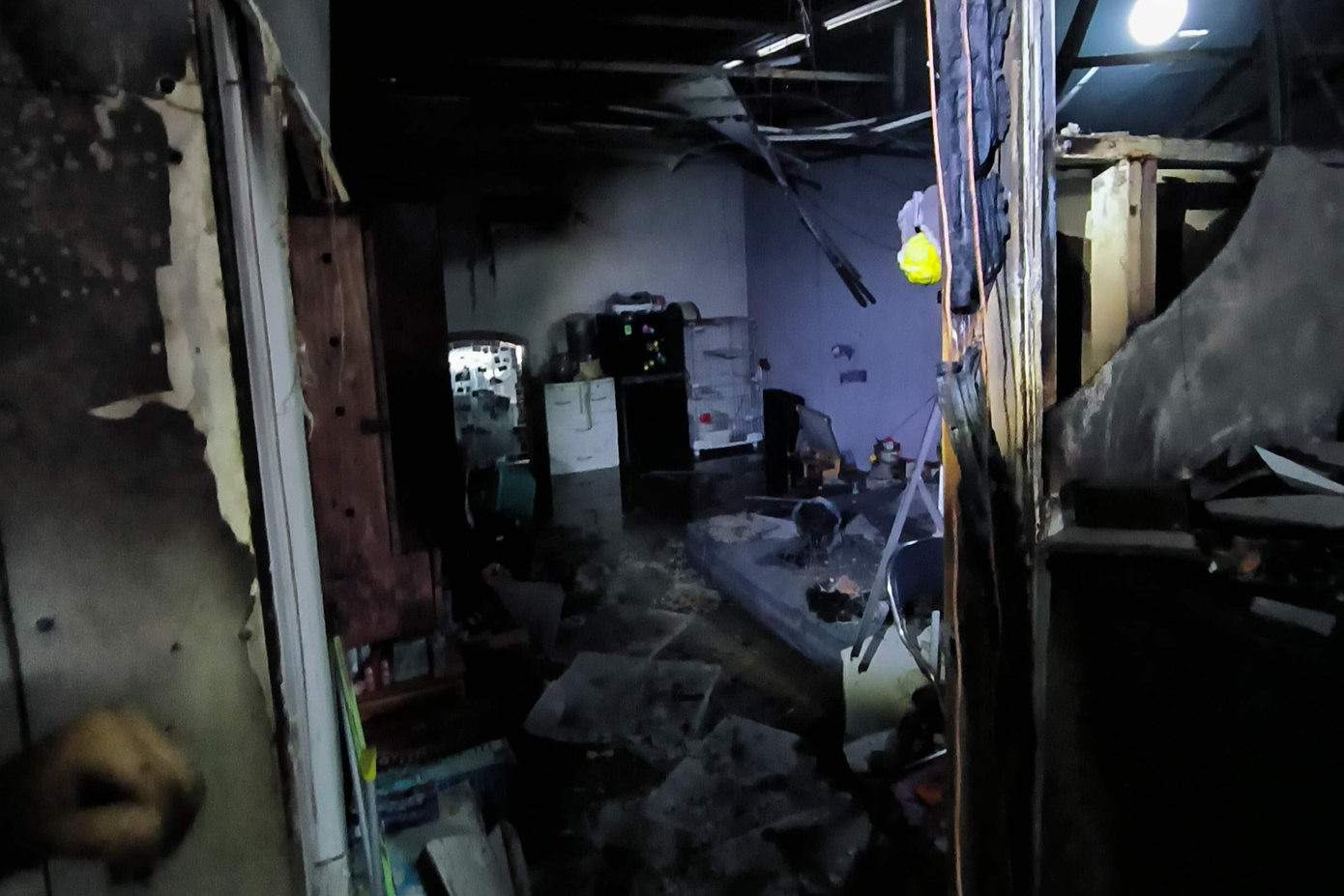 Hiện trường vụ cháy tiệm bánh