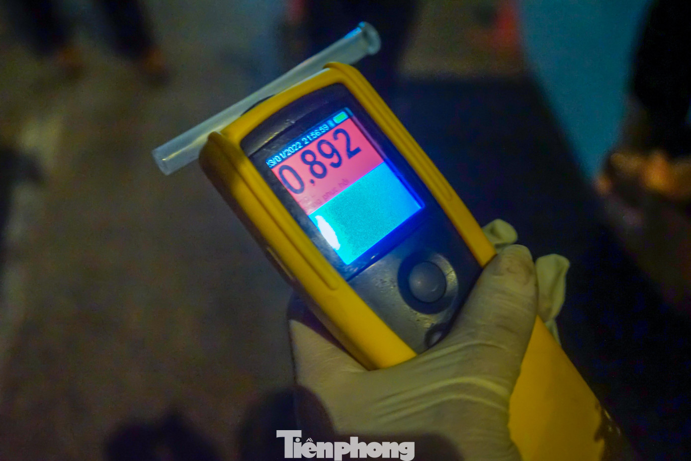 Mức cồn vi phạm của ông P qua máy đo định lượng Mức cồn vi phạm của ông P qua máy đo định lượng