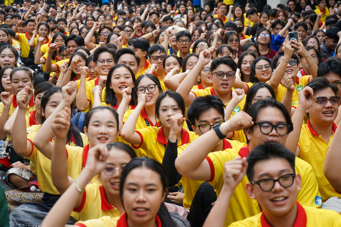 Các chiến sĩ Xuân Tình nguyện 2025 bày tỏ sự quyết tâm đạt được những chỉ tiêu mà chiến dịch đề ra.