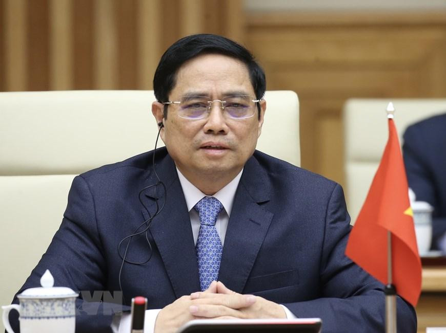 Thủ tướng Phạm Minh Chính phát biểu. Ảnh: Dương Giang/TTXVN.