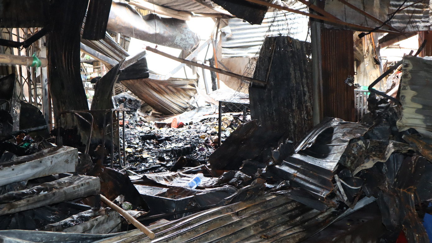 Cháy chợ Bình Long do đốt vàng mã? ảnh 5