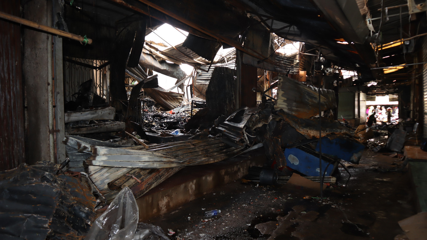 Cháy chợ Bình Long do đốt vàng mã? ảnh 2