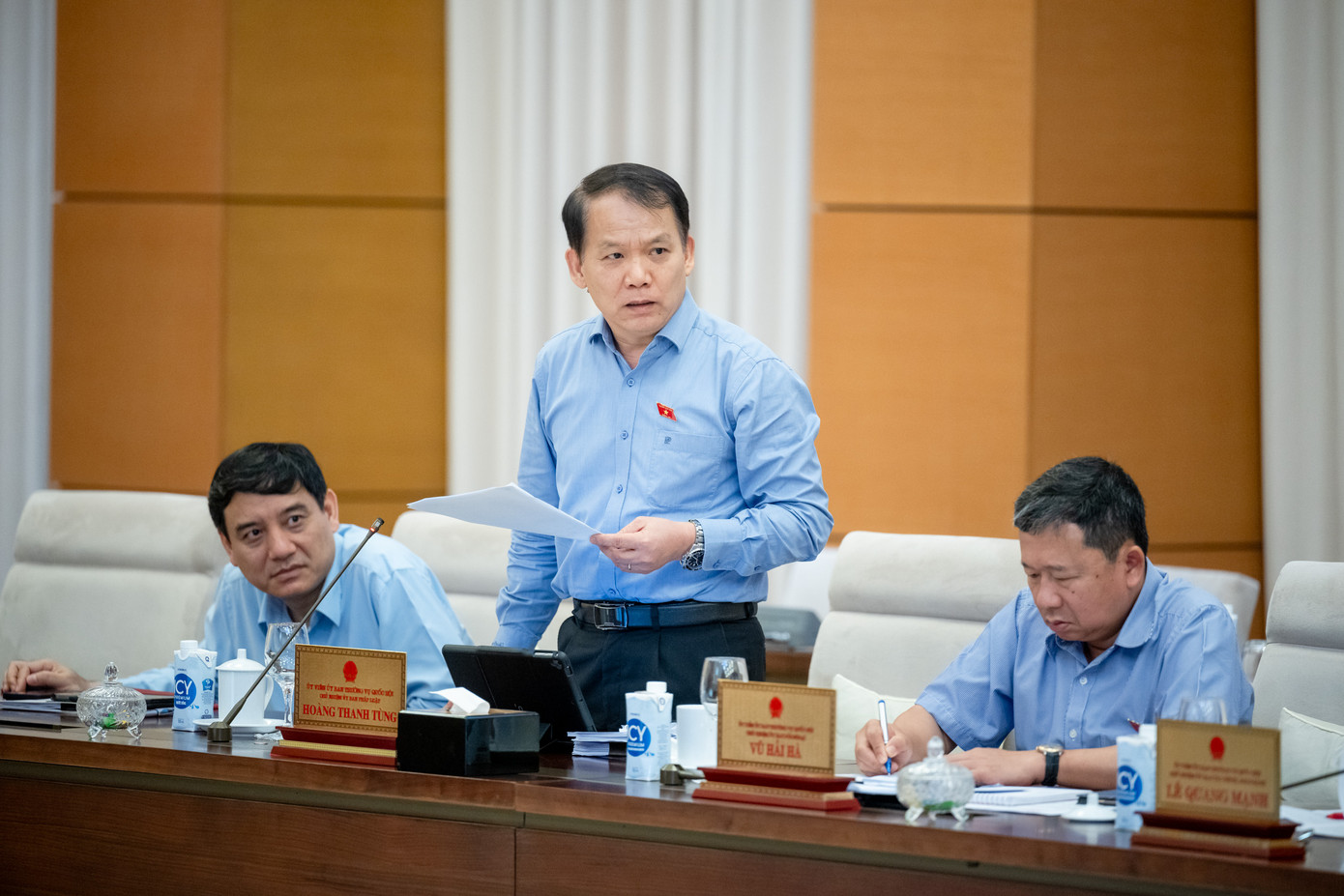 Chủ nhiệm Ủy ban Pháp luật Hoàng Thanh Tùng. (Ảnh: Quốc hội)