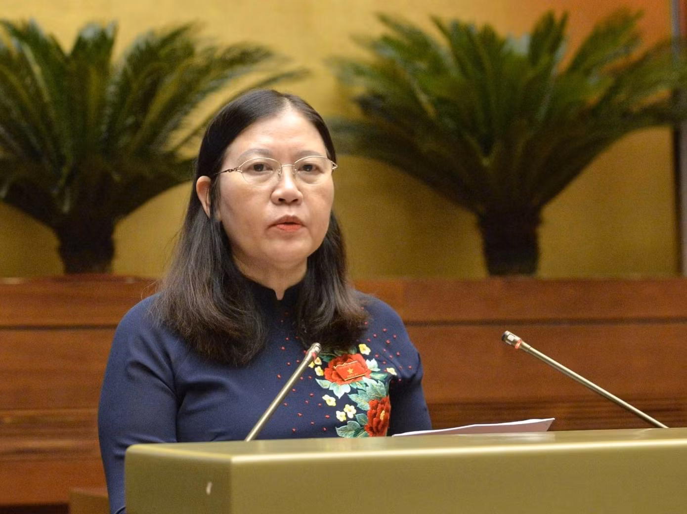 Chủ nhiệm Ủy ban Tư pháp Lê Thị Nga. Ảnh: Như Ý Chủ nhiệm Ủy ban Tư pháp Lê Thị Nga. Ảnh: Như Ý