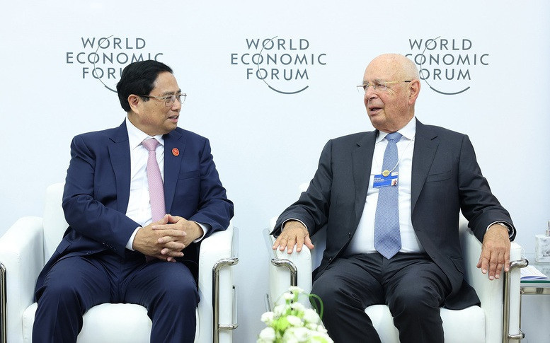 Thủ tướng Chính phủ Phạm Minh Chính tiếp GS. Klaus Schwab. (Ảnh: Nhật Bắc) Thủ tướng Chính phủ Phạm Minh Chính tiếp GS. Klaus Schwab. (Ảnh: Nhật Bắc)
