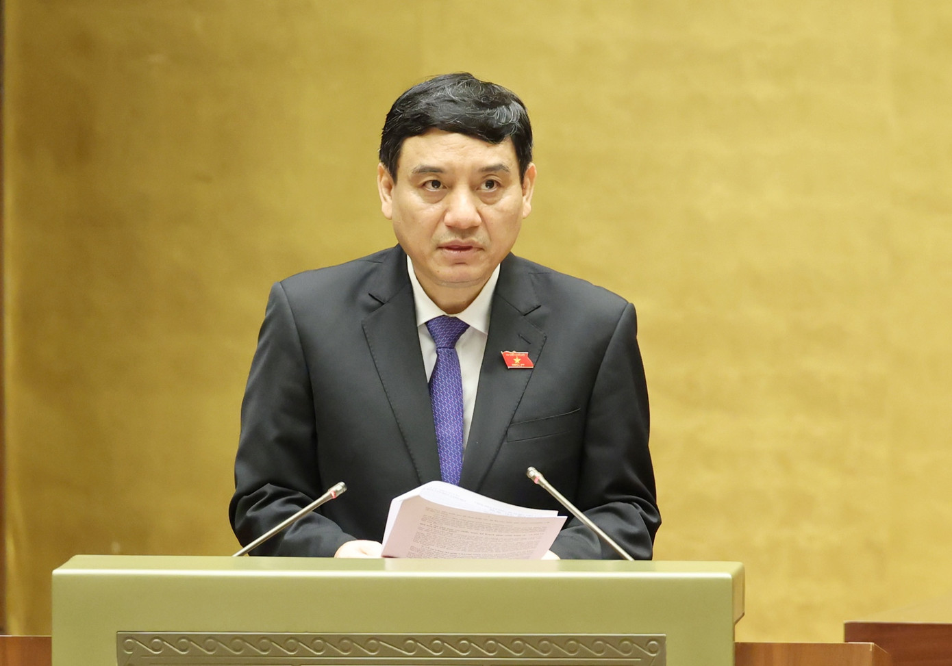 Chủ nhiệm Ủy ban Văn hóa, Giáo dục Nguyễn Đắc Vinh. (Ảnh: Như Ý)