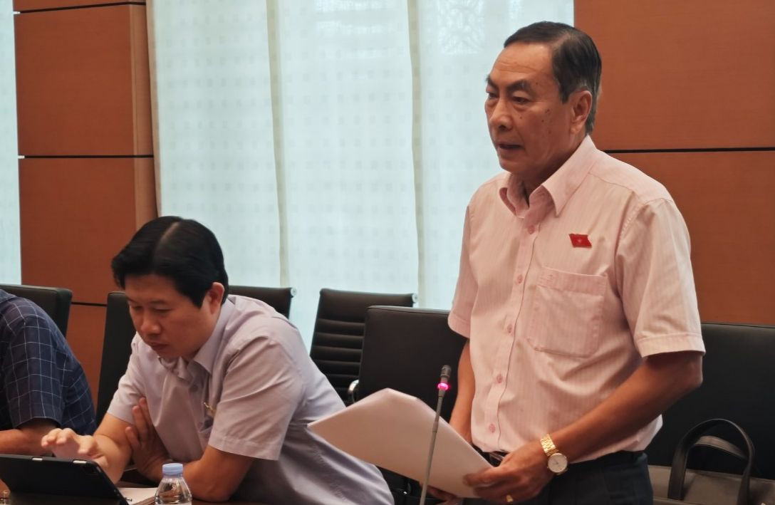 Đại biểu Phạm Văn Hòa (đoàn Đồng Tháp). Ảnh PV