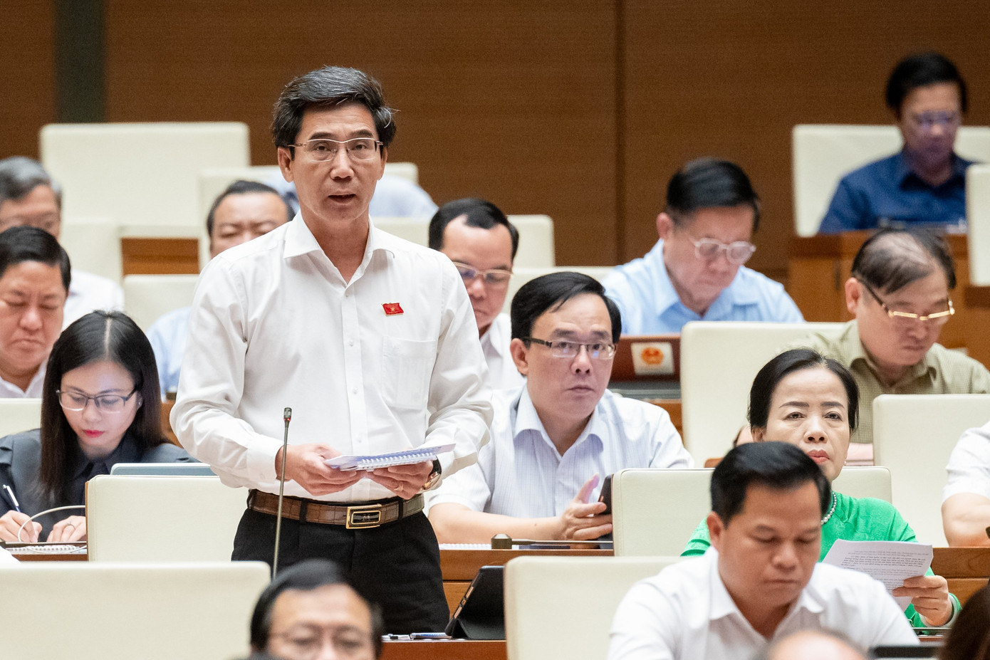 Đại biểu Trần Chí Cường (đoàn Đà Nẵng). Ảnh: Như Ý.