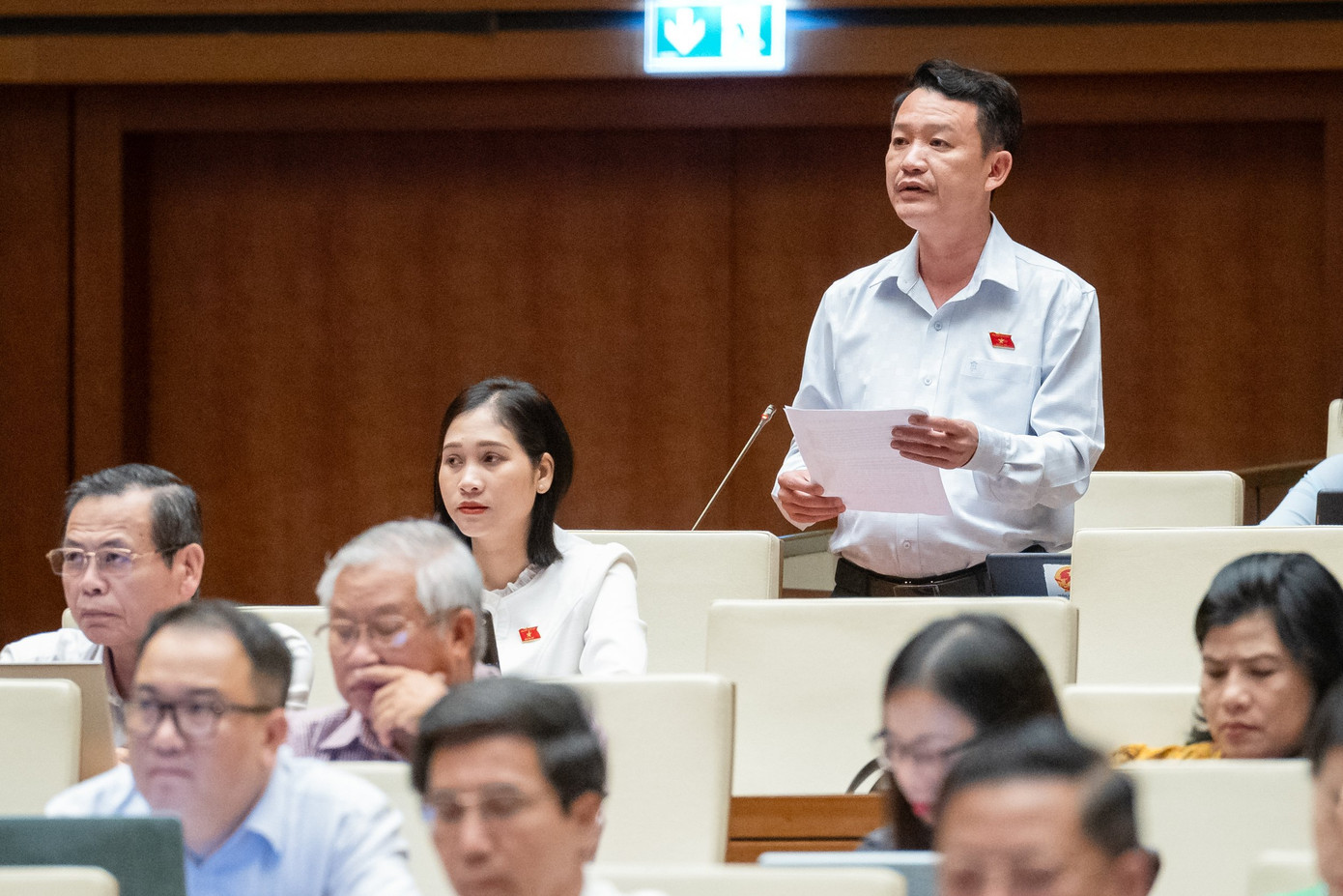 Đại biểu Trần Quang Minh (Quảng Bình). Ảnh Như Ý Đại biểu Trần Quang Minh (Quảng Bình). Ảnh Như Ý