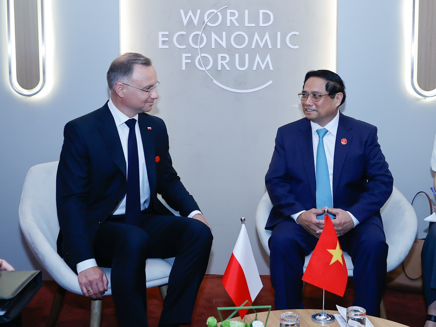 Thủ tướng Chính phủ Phạm Minh Chính và Tổng thống Ba Lan Andrzej Duda. Ảnh: Nhật Bắc Thủ tướng Chính phủ Phạm Minh Chính và Tổng thống Ba Lan Andrzej Duda. Ảnh: Nhật Bắc