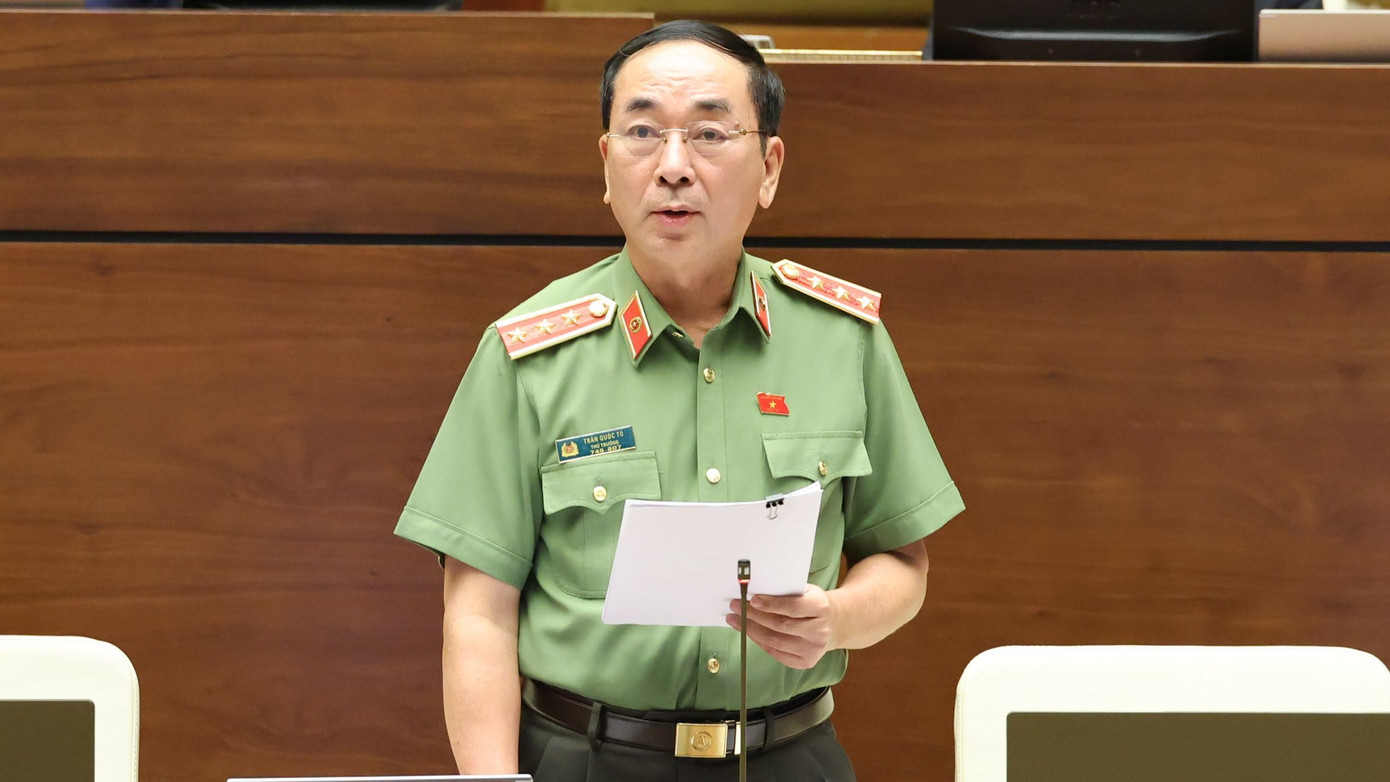 Thượng tướng Trần Quốc Tỏ - Thứ trưởng điều hành hoạt động Bộ Công an. (Ảnh: Như Ý)