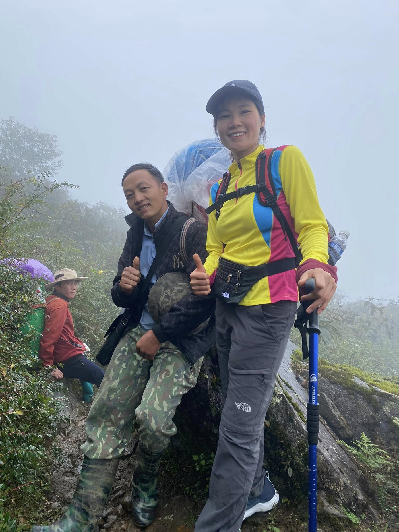 Thời tiết xấu, đường khó đi nên đoàn chị Dịu không thể ghi lại nhiều hình ảnh trong hành trình. Ảnh: NVCC.