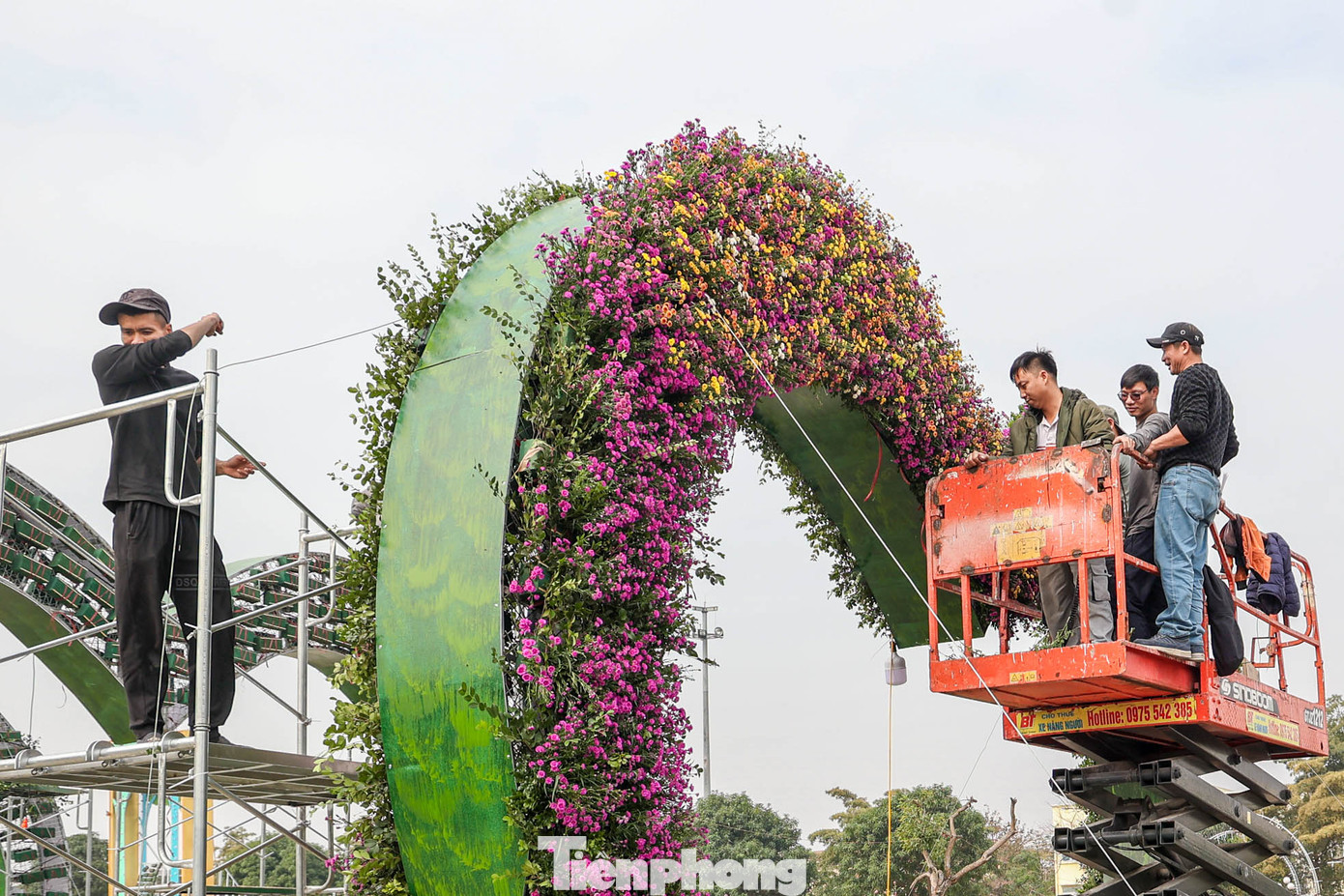 Những ngày qua, tại quảng trường Trung tâm hành chính huyện Mê Linh nhộn nhịp các chuyến xe tải lớn chở hoa ra vào, những người trồng hoa tất bật, gấp rút để chăm sóc hoa, hoàn thiện các tác phẩm mang đến khung cảnh đẹp nhất cho Festival hoa lần này. Những ngày qua, tại quảng trường Trung tâm hành chính huyện Mê Linh nhộn nhịp các chuyến xe tải lớn chở hoa ra vào, những người trồng hoa tất bật, gấp rút để chăm sóc hoa, hoàn thiện các tác phẩm mang đến khung cảnh đẹp nhất cho Festival hoa lần này.