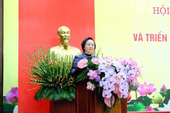 Bộ trưởng Bộ Nội vụ Phạm Thị Thanh Trà phát biểu tại hội nghị. Ảnh: PV. Bộ trưởng Bộ Nội vụ Phạm Thị Thanh Trà phát biểu tại hội nghị. Ảnh: PV.