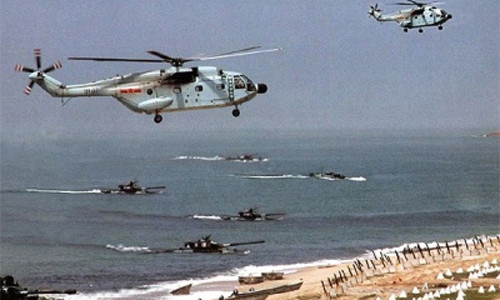 Hải quân Trung Quốc diễn tập đổ bộ chiếm đảo