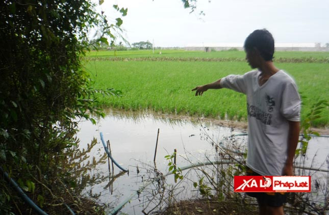 Hiện trường, nơi thi thể đứa bé 3 tuổi được tìm thấy