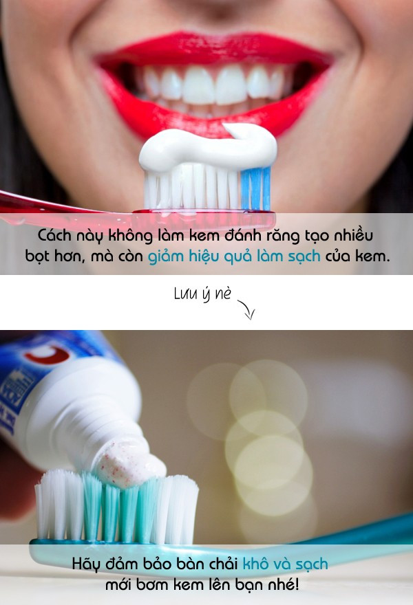 Dùng sai cách khiến kem đánh răng mất hết tác dụng