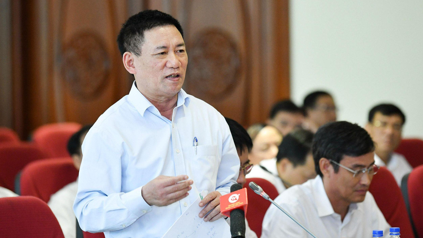 Bộ trưởng Bộ Tài chính Hồ Đức Phớc. Ảnh QH