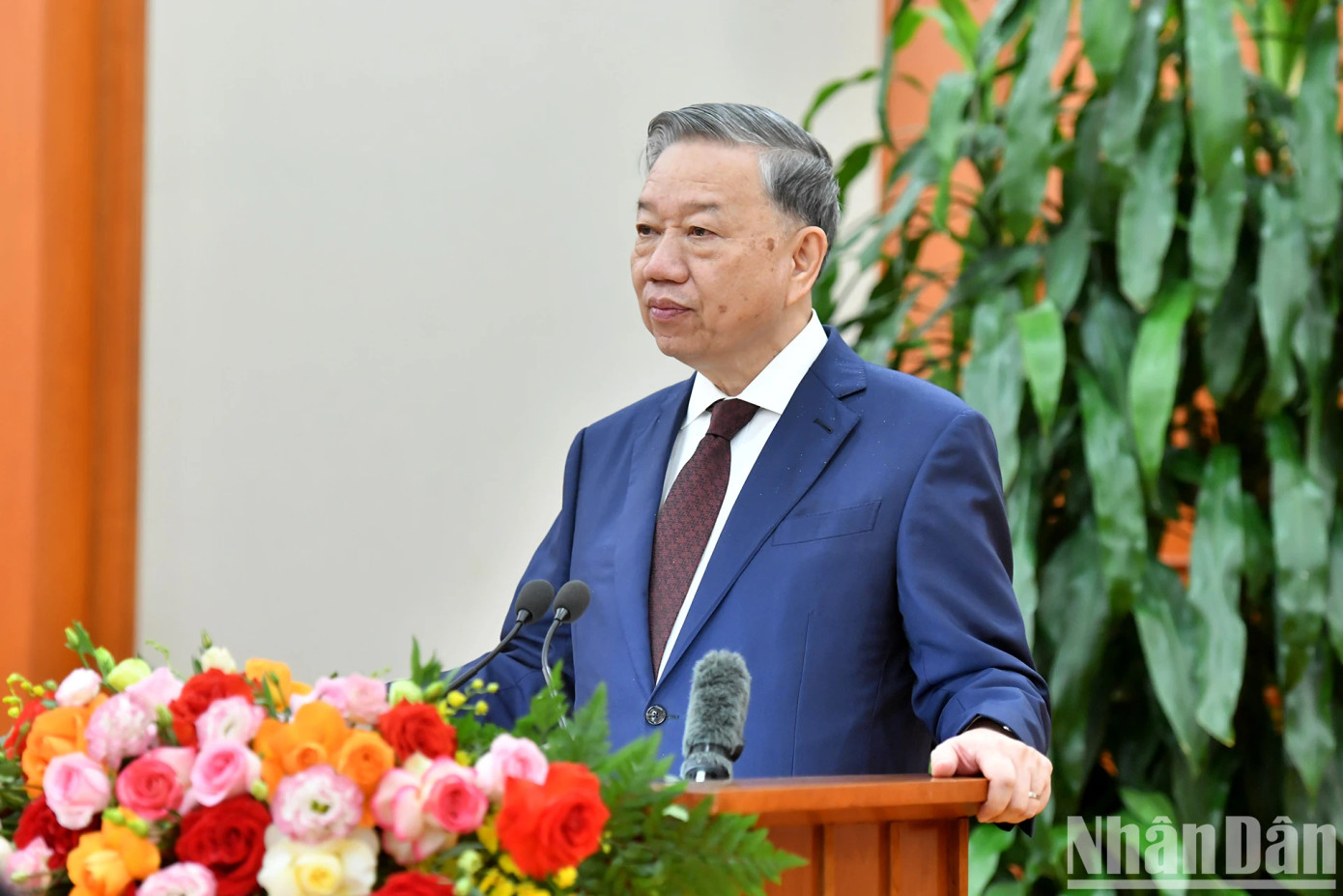 Tổng Bí thư Tô Lâm phát biểu khai mạc hội nghị.