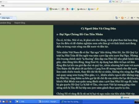 Bài viết trên blog của ông Hoàng Hữu Phước phê phán “tiền nhân Việt” “tệ hại và ngu xuẩn”. Bài viết trên blog của ông Hoàng Hữu Phước phê phán “tiền nhân Việt” “tệ hại và ngu xuẩn”