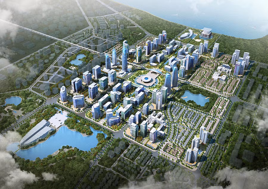 Phối cảnh khu đô thị Tây Hồ Tây