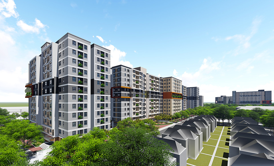 Phối cảnh dự án Nhà ở xã hội Kim Chung tại ô đất CT3
