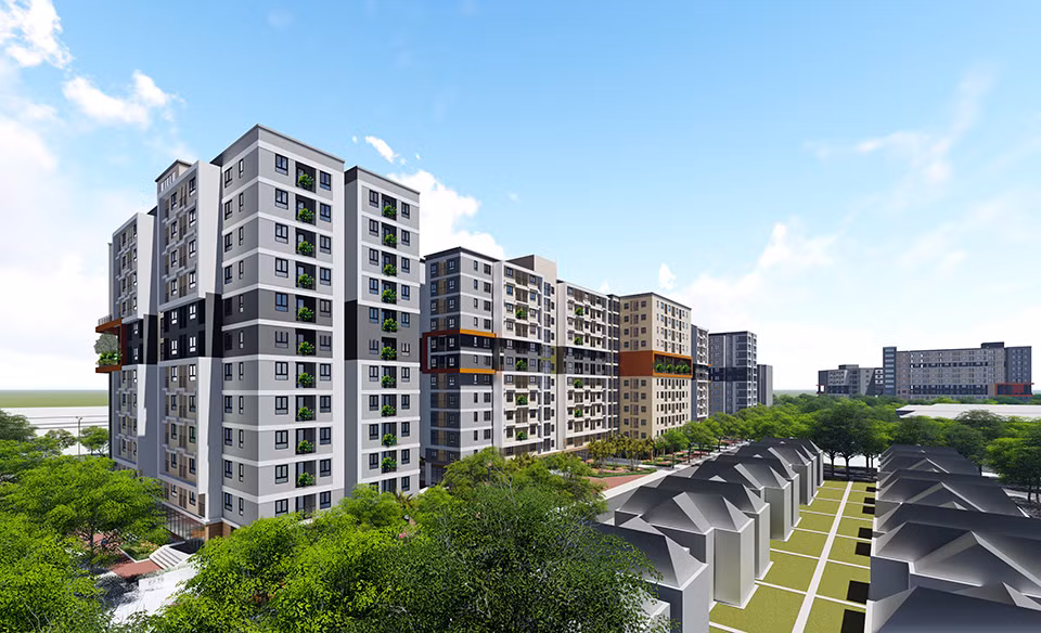 Phối cảnh dự án Nhà ở xã hội Kim Chung tại ô đất CT3