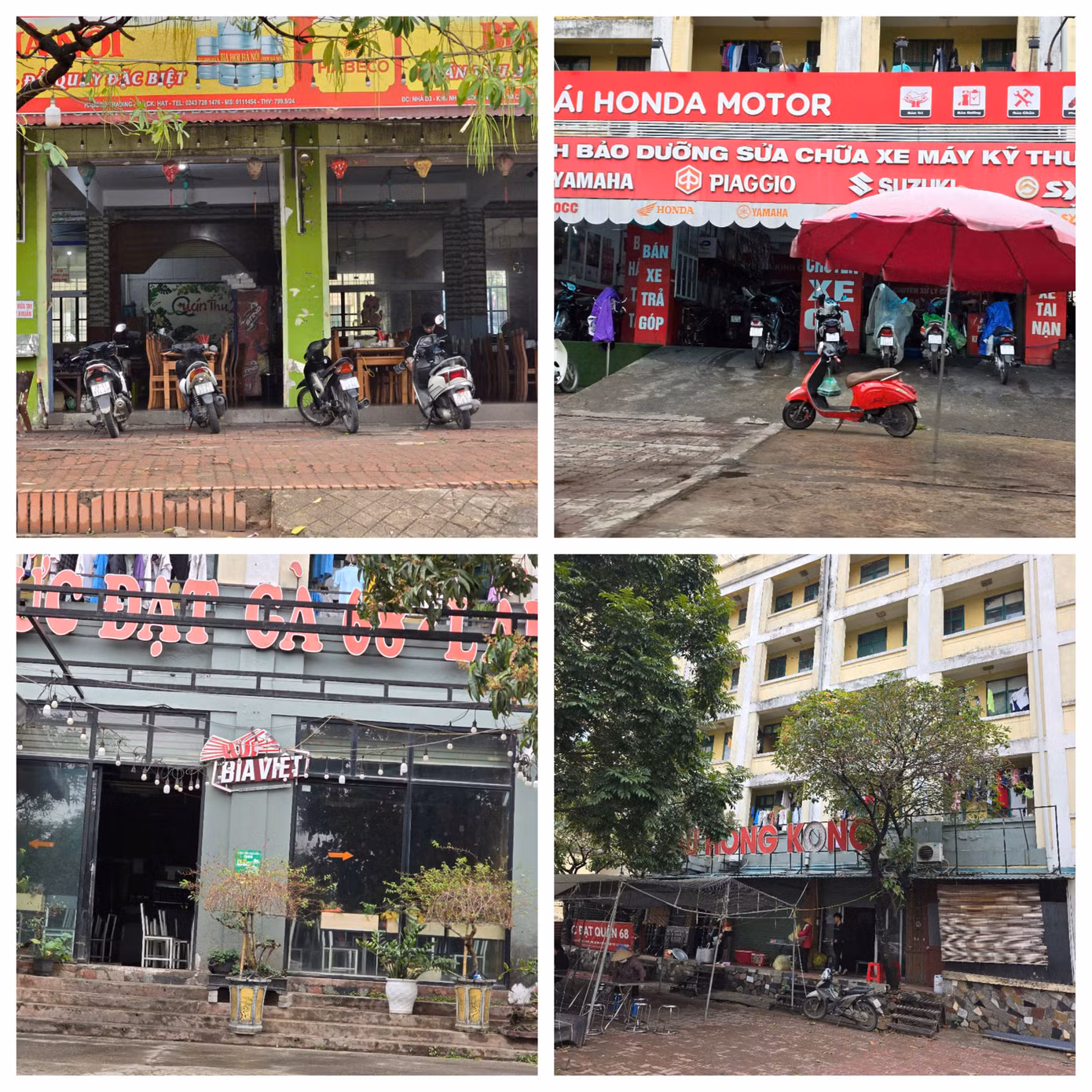 Theo kết luận của Thanh tra TP. Hà Nội, từ năm 2010 đến hết 2019, công ty đã tự chuyển đổi công năng theo thiết kế là nhà để xe, phòng kỹ thuật điện, nước, sảnh chính để cho các tổ chức, cá nhân thuê 56 điểm (khoảng 10.000 m2) kinh doanh dịch vụ. Hợp đồng cho thuê có thời hạn 3 năm, giá 33.000 đồng/m2/tháng (bao gồm VAT). Khi hết hợp đồng, công ty không báo cáo thành phố cho tổ chức đấu giá quyền thuê diện tích kinh doanh dịch vụ mà tiếp tục ký cho thuê theo giá cũ đến năm 2019 (Ảnh: Tầng 1 một số tòa nhà được thuê làm nhà hàng, quán bia, dịch vụ).