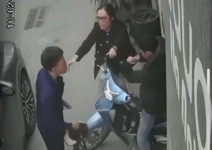 Hình ảnh vụ việc cắt từ clip