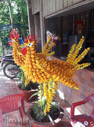 Tết Đinh Dậu “sốt” với những nông sản in, khắc hình gà ảnh 3