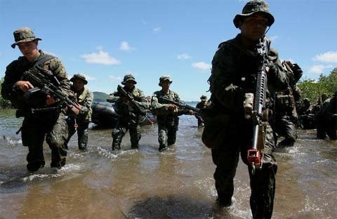 Quân đội Mỹ Philippines trong đợt tập trận chung hồi năm ngoái