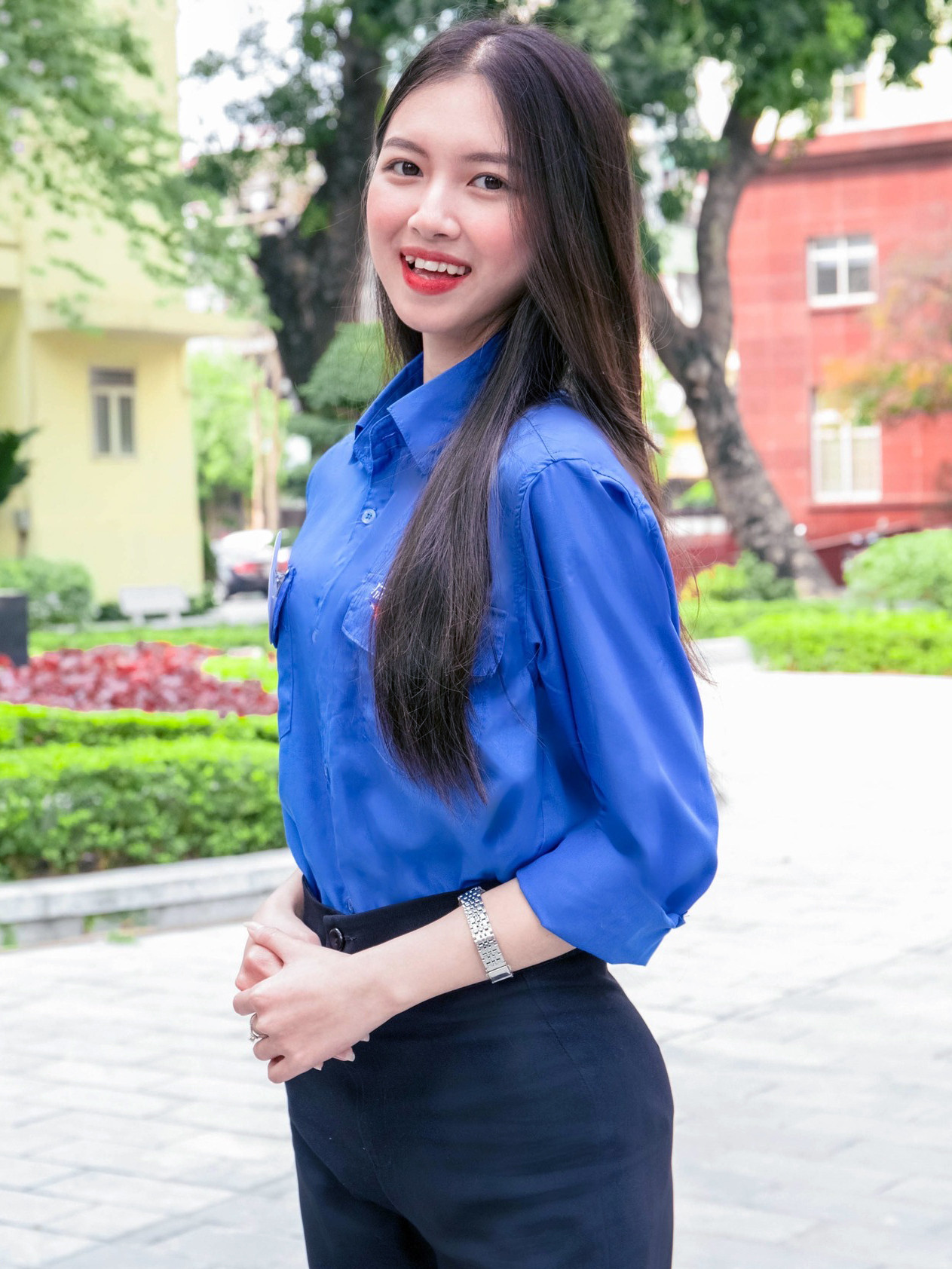 Thí sinh Ngô Thị Phương Anh (SBD 02) lớp Báo ảnh K40