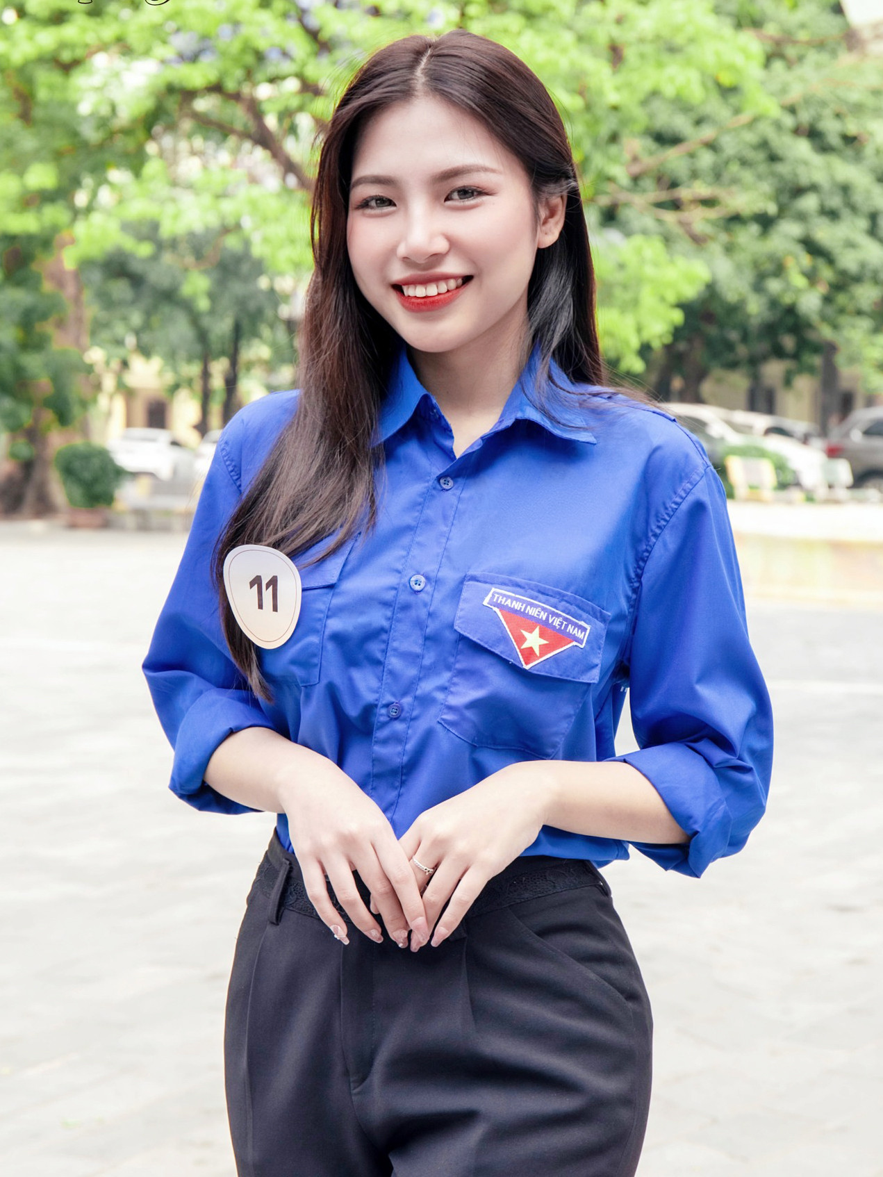 Thí sinh Nguyễn Thị Cẩm Ly (SBD 11) lớp Truyền thông đa phương tiện K40