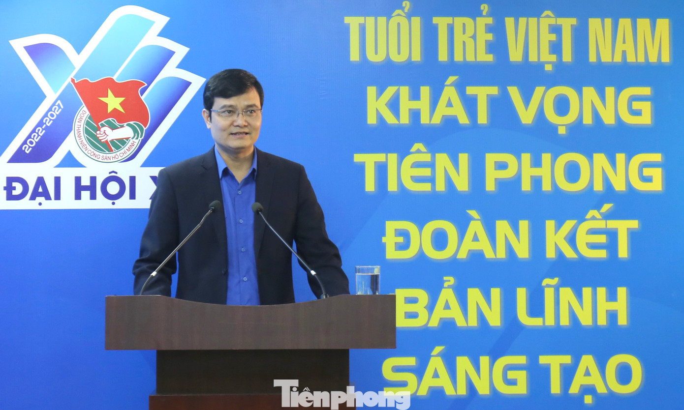 Anh Bùi Quang Huy phát biểu tại chương trình. Ảnh: Bảo Anh