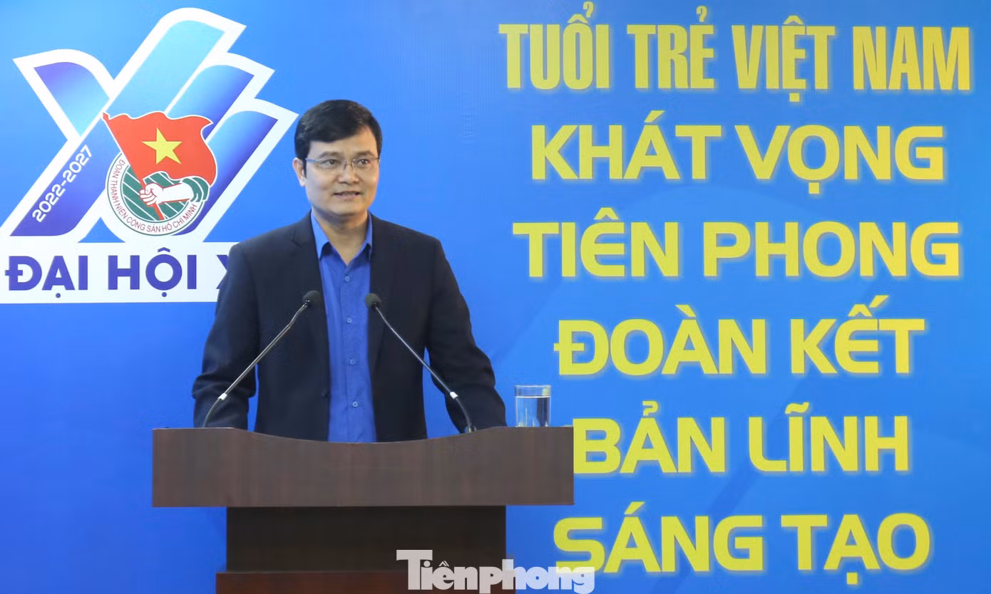 Anh Bùi Quang Huy phát biểu tại chương trình. Ảnh: Bảo Anh