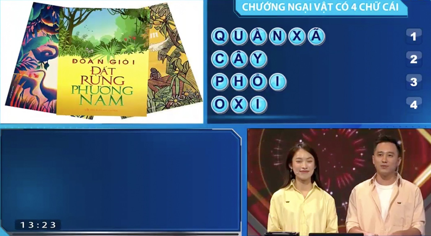 Hoàng Nam đã giải được từ khóa cần tìm trong phần thi vượt chướng ngại vật Hoàng Nam đã giải được từ khóa cần tìm trong phần thi vượt chướng ngại vật