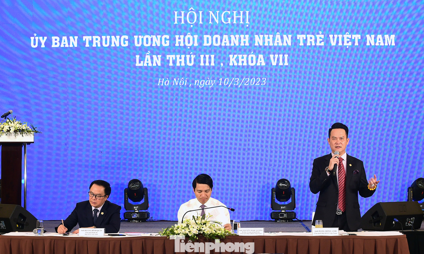 Hội nghị Ủy ban T.Ư Hội Doanh nhân trẻ Việt Nam lần thứ III khóa VII. Ảnh: Xuân Tùng