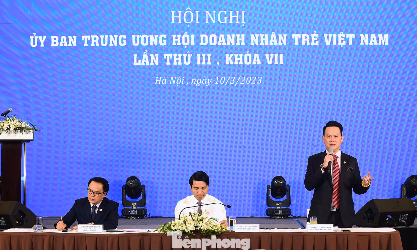 Hội nghị Ủy ban T.Ư Hội Doanh nhân trẻ Việt Nam lần thứ III khóa VII. Ảnh: Xuân Tùng