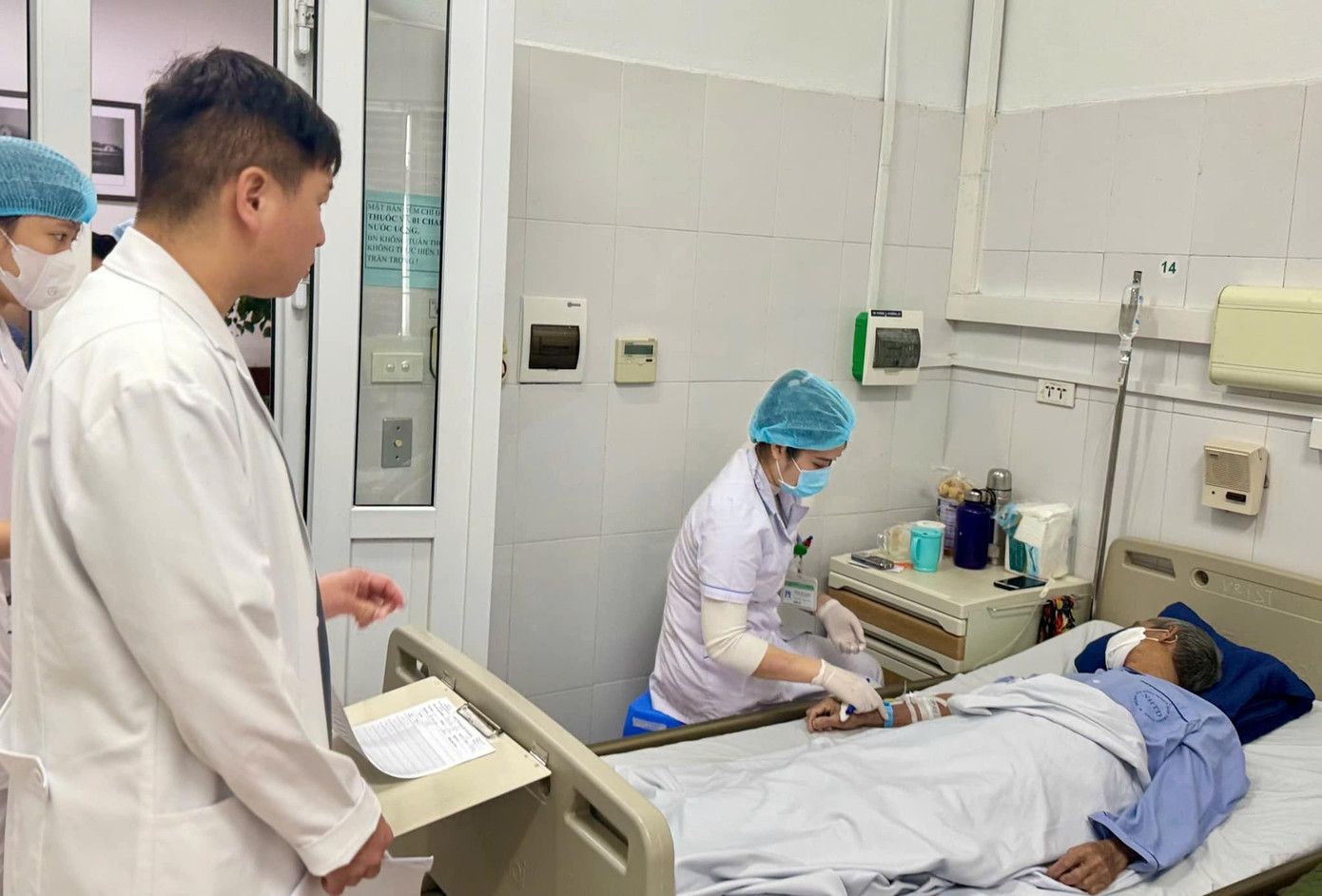 Bệnh nhân Đ đang hồi phục tốt sau ca phẫu thuật. Ảnh: Bệnh viện cung cấp Bệnh nhân Đ đang hồi phục tốt sau ca phẫu thuật. Ảnh: Bệnh viện cung cấp