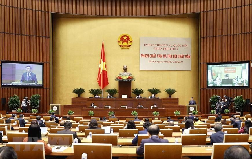 Quang cảnh phiên chất vấn và trả lời chất vấn các thành viên Chính phủ. (Ảnh: Doãn Tấn/TTXVN) Quang cảnh phiên chất vấn và trả lời chất vấn các thành viên Chính phủ. (Ảnh: Doãn Tấn/TTXVN)