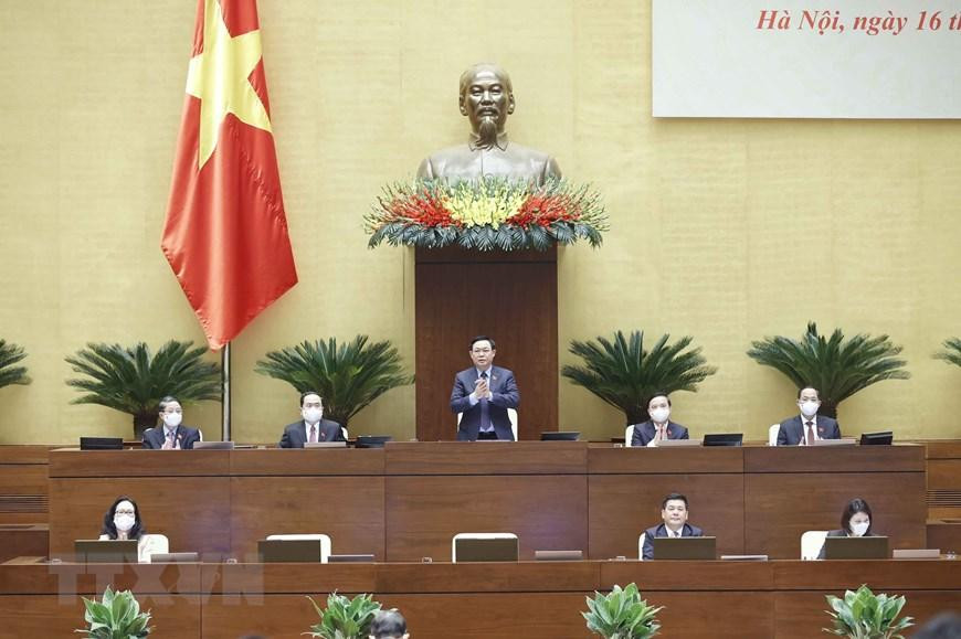 Chủ tịch Quốc hội Vương Đình Huệ chủ trì phiên chất vấn và trả lời chất vấn. (Ảnh: Doãn Tấn/TTXVN) Chủ tịch Quốc hội Vương Đình Huệ chủ trì phiên chất vấn và trả lời chất vấn. (Ảnh: Doãn Tấn/TTXVN)