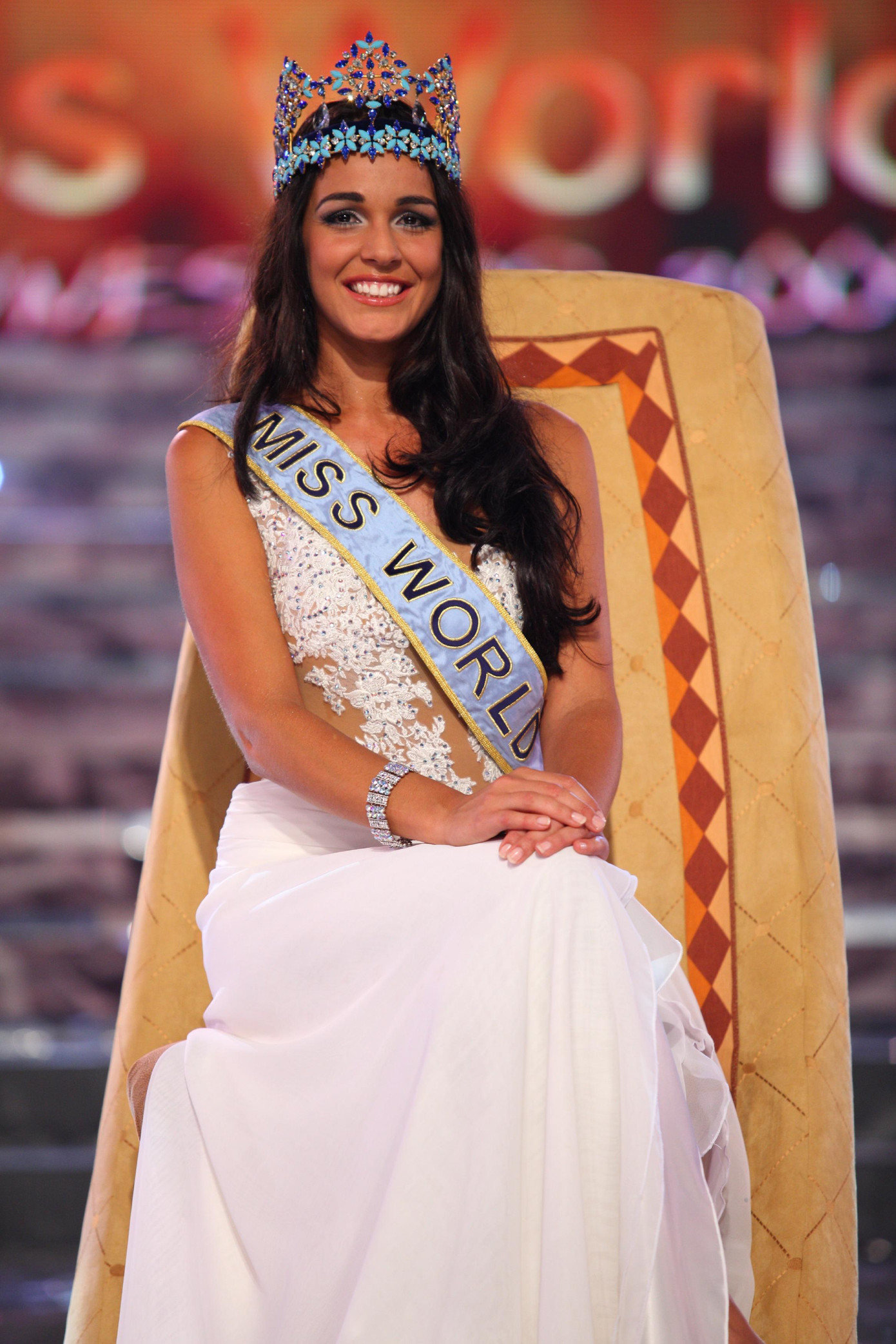 Người đẹp đến từ Gibraltar - Kaiane Aldorino được xướng tên giành ngôi Miss World 2009.
