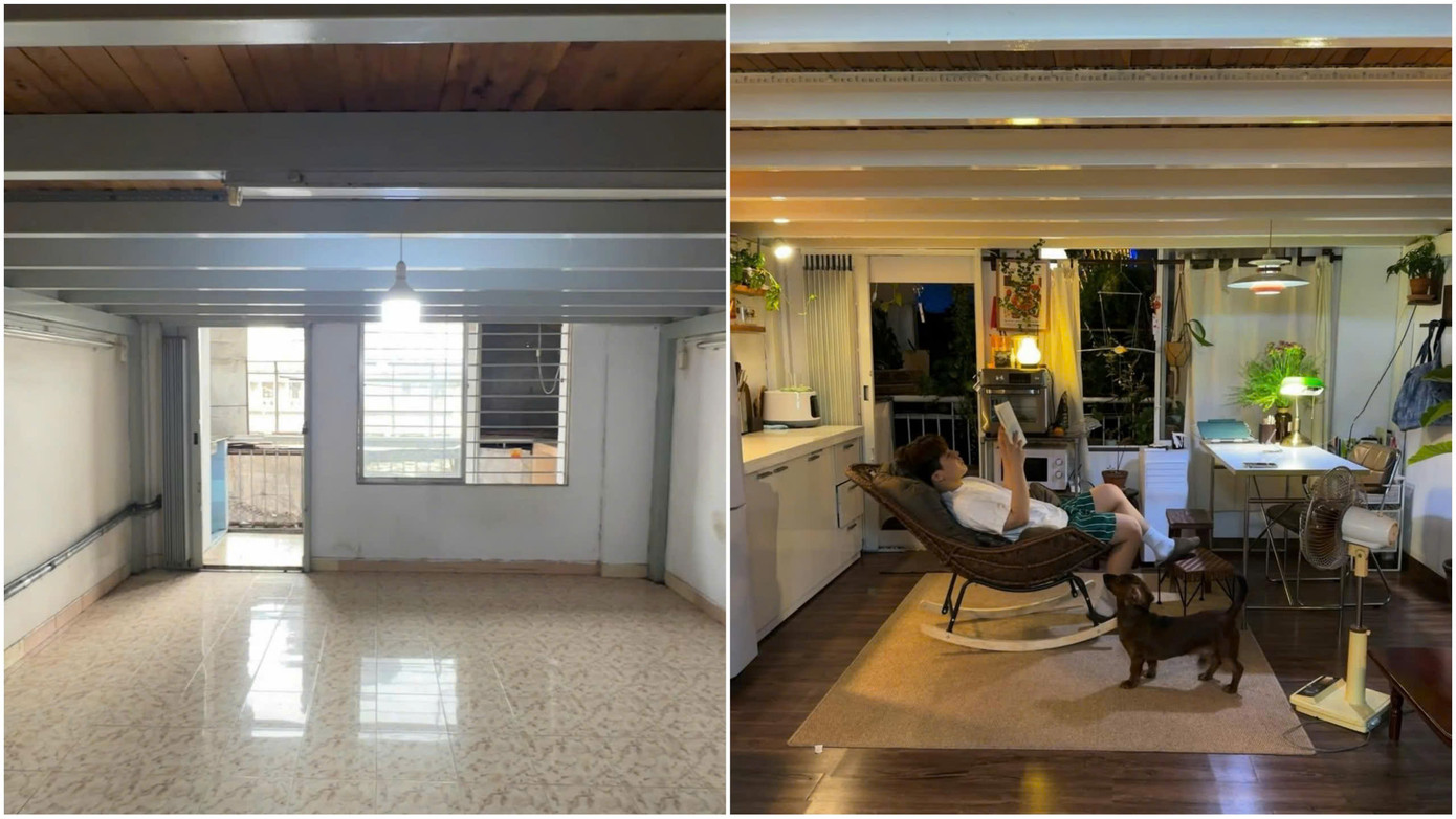 Hành trình cải tạo lại căn nhà cũ của anh chàng KOL. Ảnh: @dol.20s