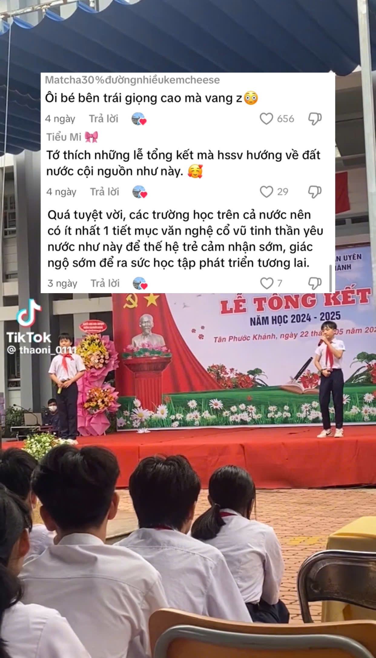 Hàng ngàn bình luận khen ngợi giọng hát của hai bạn tween.